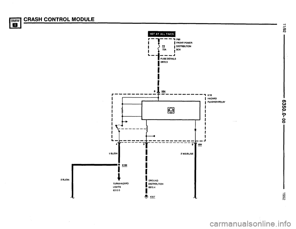 BMW 850i 1992 E31 Electrical Troubleshooting Manual 