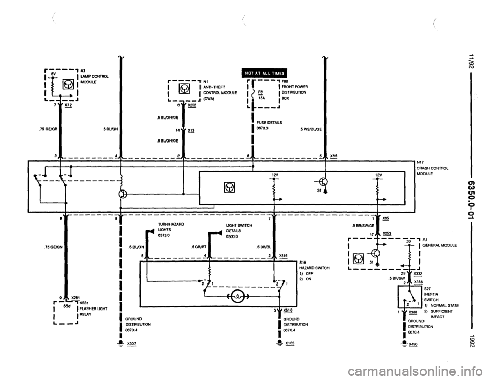 BMW 850i 1992 E31 Electrical Troubleshooting Manual 