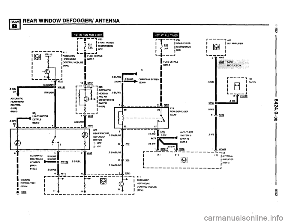 BMW 850i 1992 E31 Electrical Troubleshooting Manual 