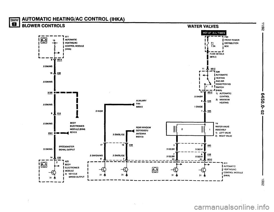 BMW 850i 1992 E31 Electrical Troubleshooting Manual 