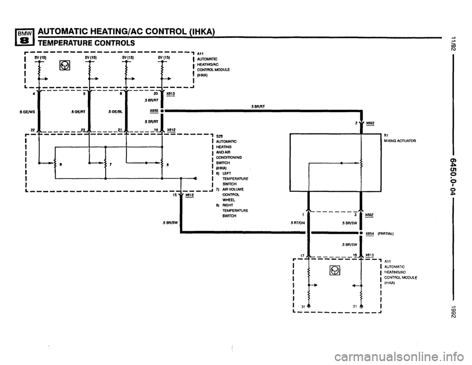 BMW 850i 1992 E31 Electrical Troubleshooting Manual 