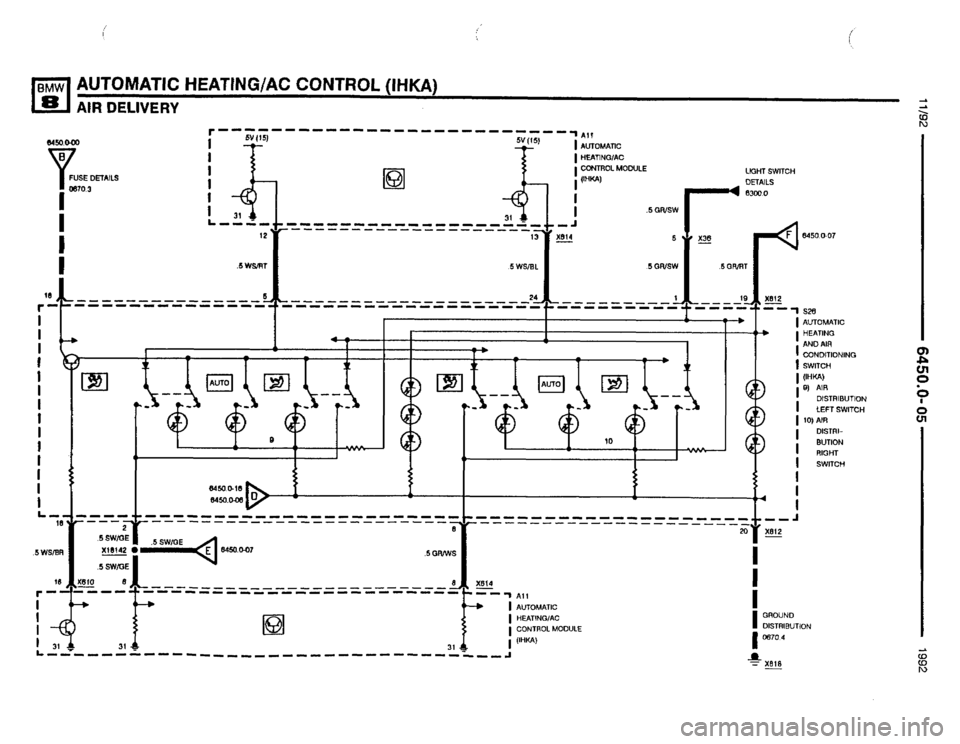 BMW 850i 1992 E31 Electrical Troubleshooting Manual 