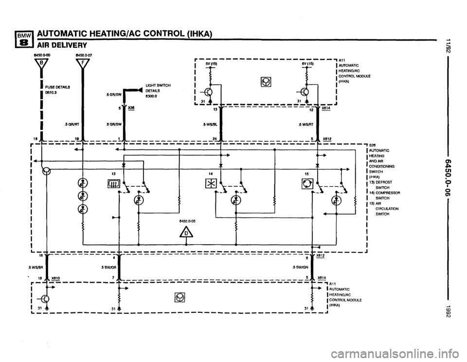 BMW 850i 1992 E31 Electrical Troubleshooting Manual 