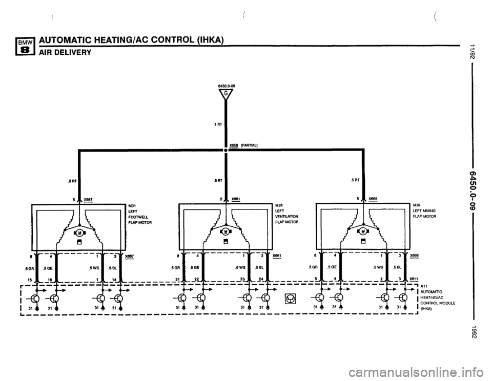 BMW 850i 1992 E31 Electrical Troubleshooting Manual 
