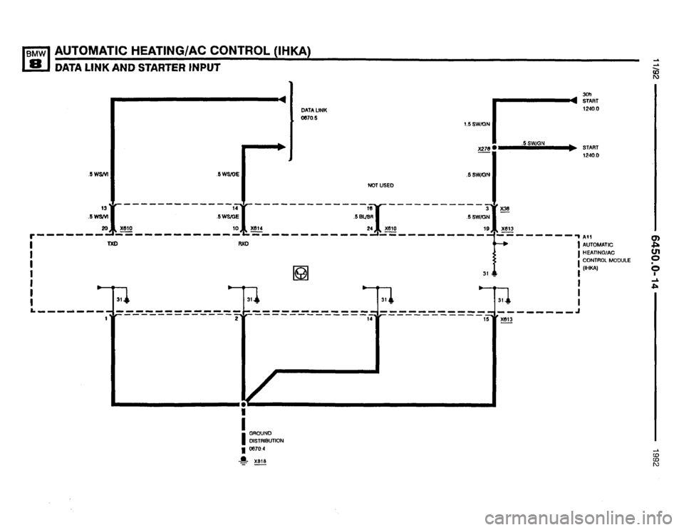 BMW 850i 1992 E31 Electrical Troubleshooting Manual 
