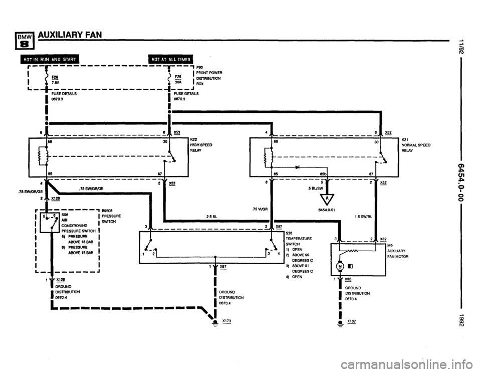 BMW 850i 1992 E31 Electrical Troubleshooting Manual 