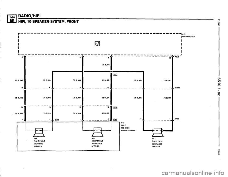 BMW 850i 1992 E31 Electrical Troubleshooting Manual 