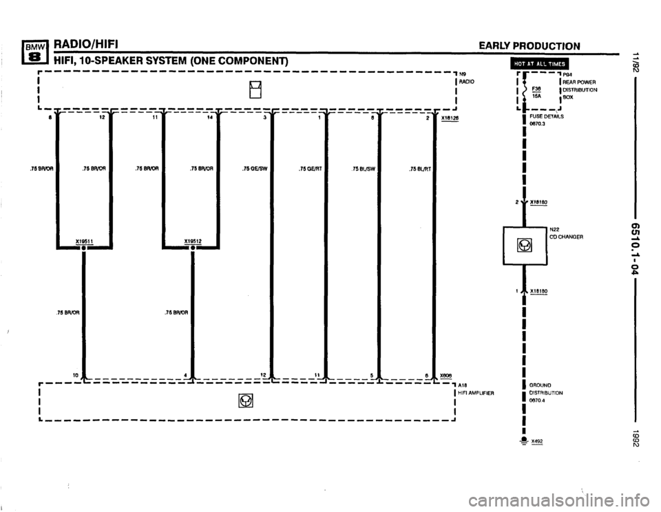 BMW 850i 1992 E31 Electrical Troubleshooting Manual 