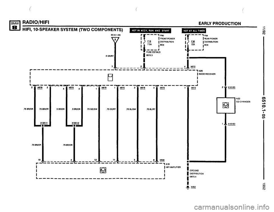 BMW 850i 1992 E31 Electrical Troubleshooting Manual 