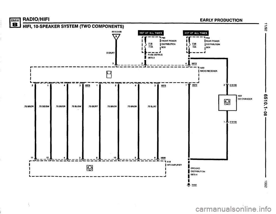 BMW 850i 1992 E31 Electrical Troubleshooting Manual 