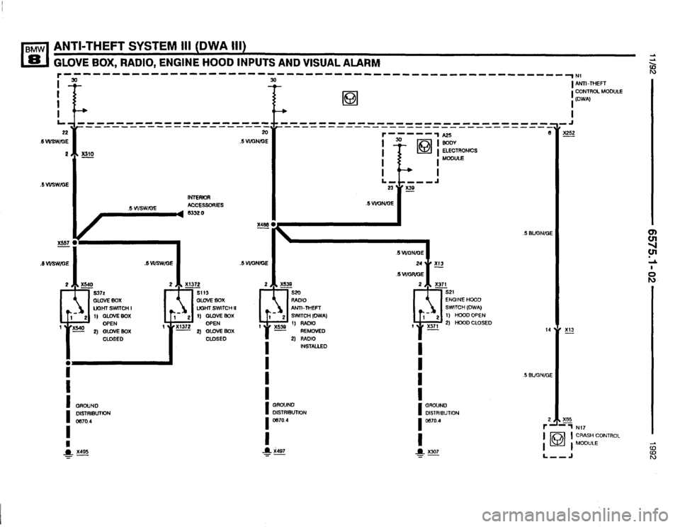 BMW 850i 1992 E31 Electrical Troubleshooting Manual 