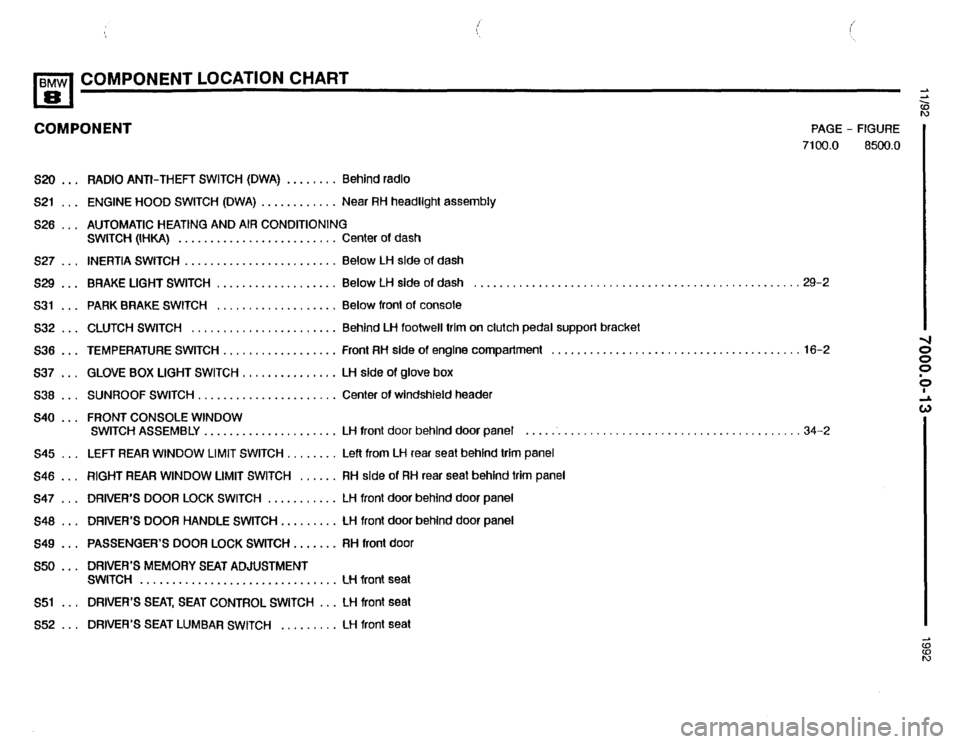 BMW 850i 1992 E31 Electrical Troubleshooting Manual 