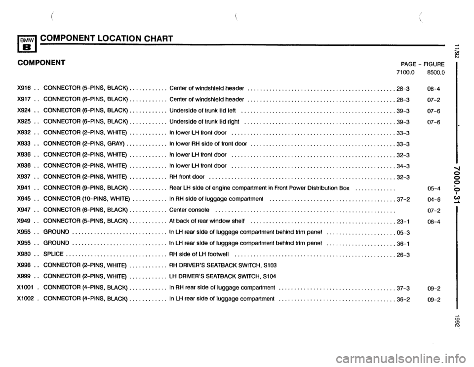 BMW 850i 1992 E31 Electrical Troubleshooting Manual 