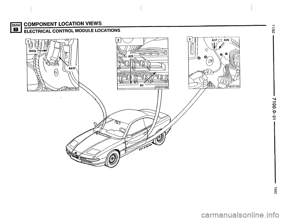 BMW 850i 1992 E31 Electrical Troubleshooting Manual 
