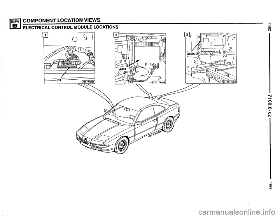 BMW 850i 1992 E31 Electrical Troubleshooting Manual 