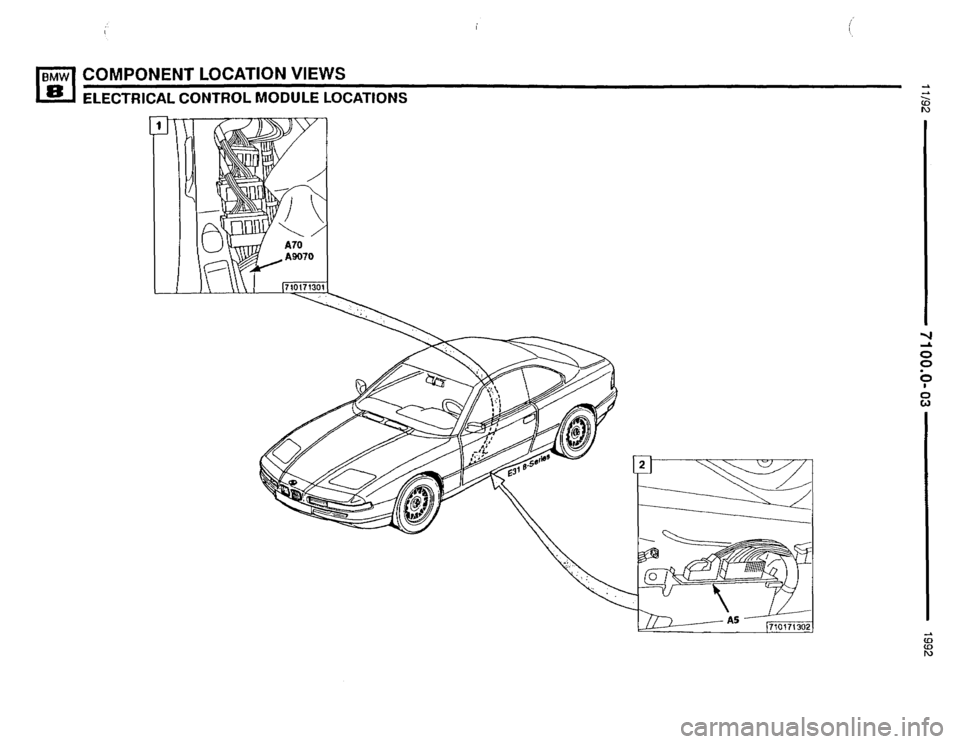 BMW 850i 1992 E31 Electrical Troubleshooting Manual 