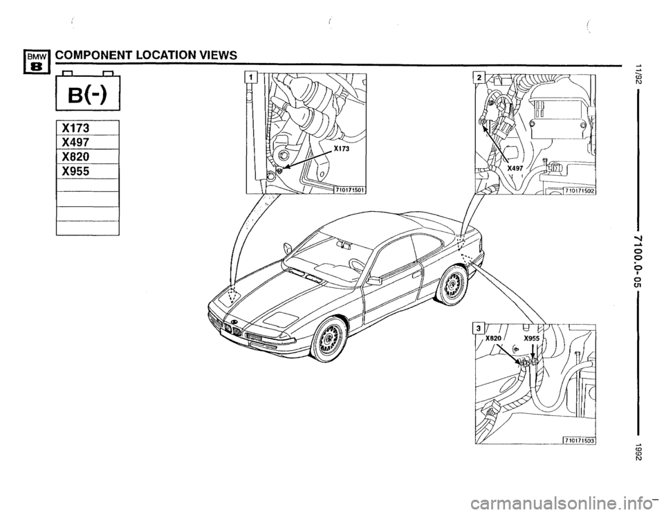 BMW 850i 1992 E31 Electrical Troubleshooting Manual 