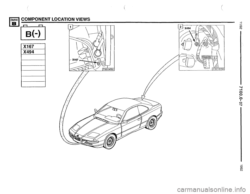 BMW 850i 1992 E31 Electrical Troubleshooting Manual 