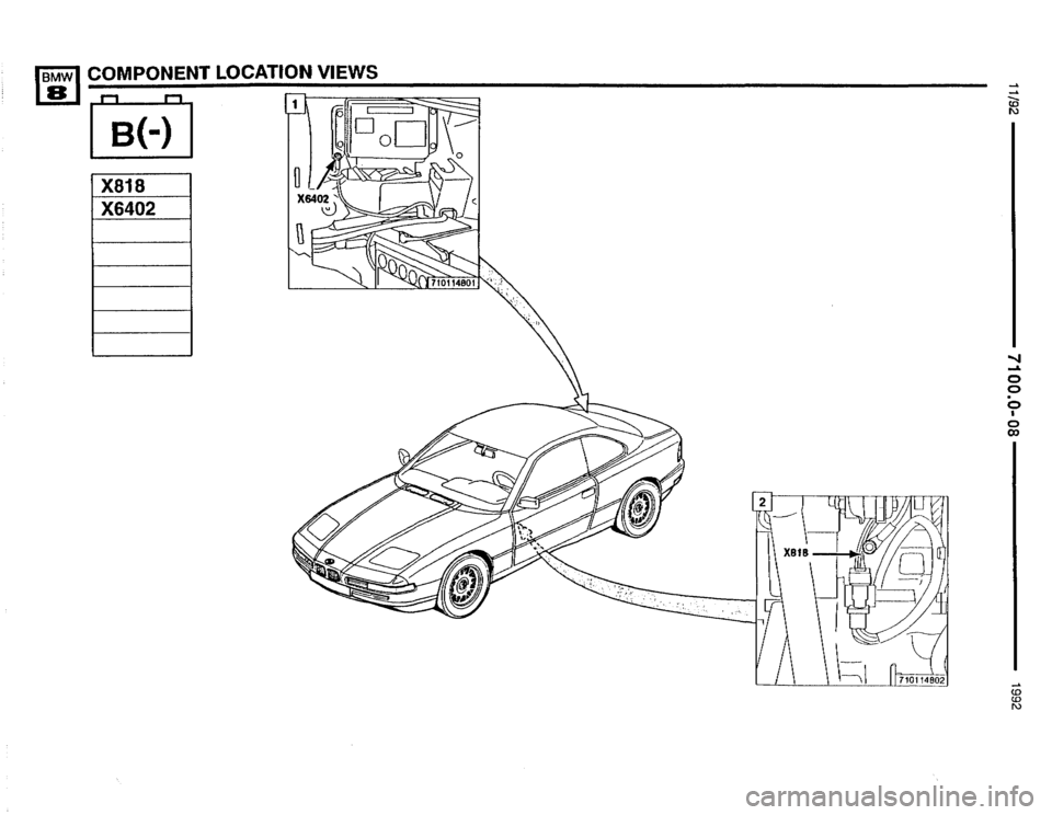 BMW 850i 1992 E31 Electrical Troubleshooting Manual 