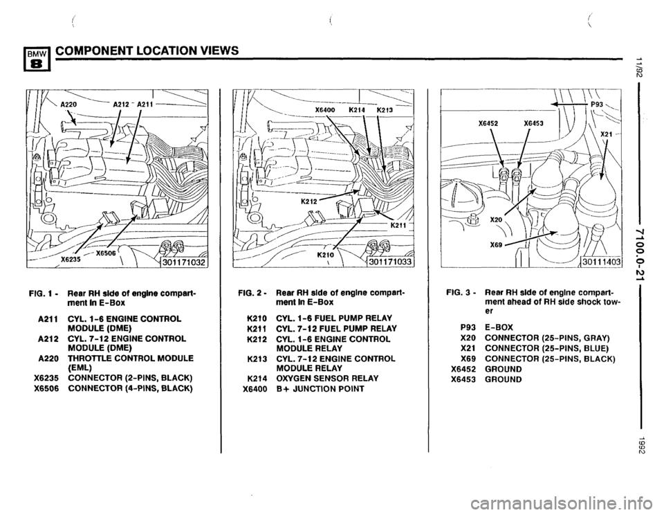 BMW 850i 1992 E31 Electrical Troubleshooting Manual 