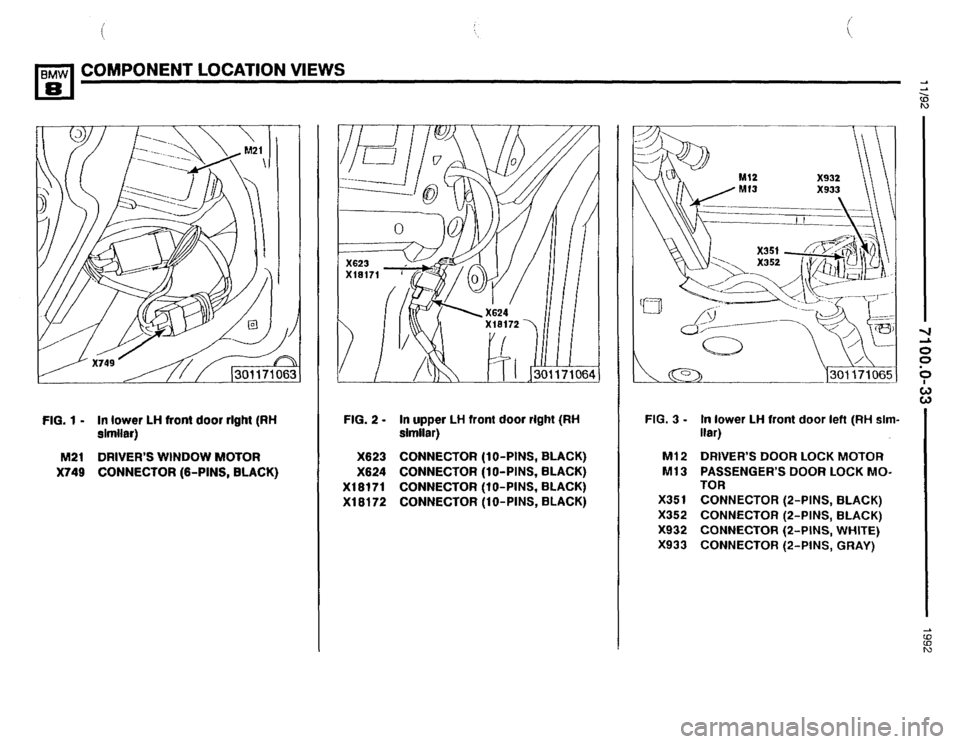 BMW 850i 1992 E31 Electrical Troubleshooting Manual 