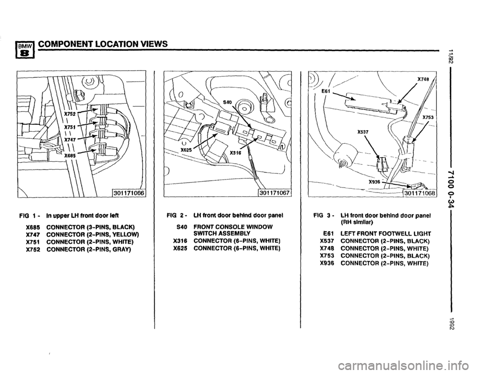BMW 850i 1992 E31 Electrical Troubleshooting Manual 
