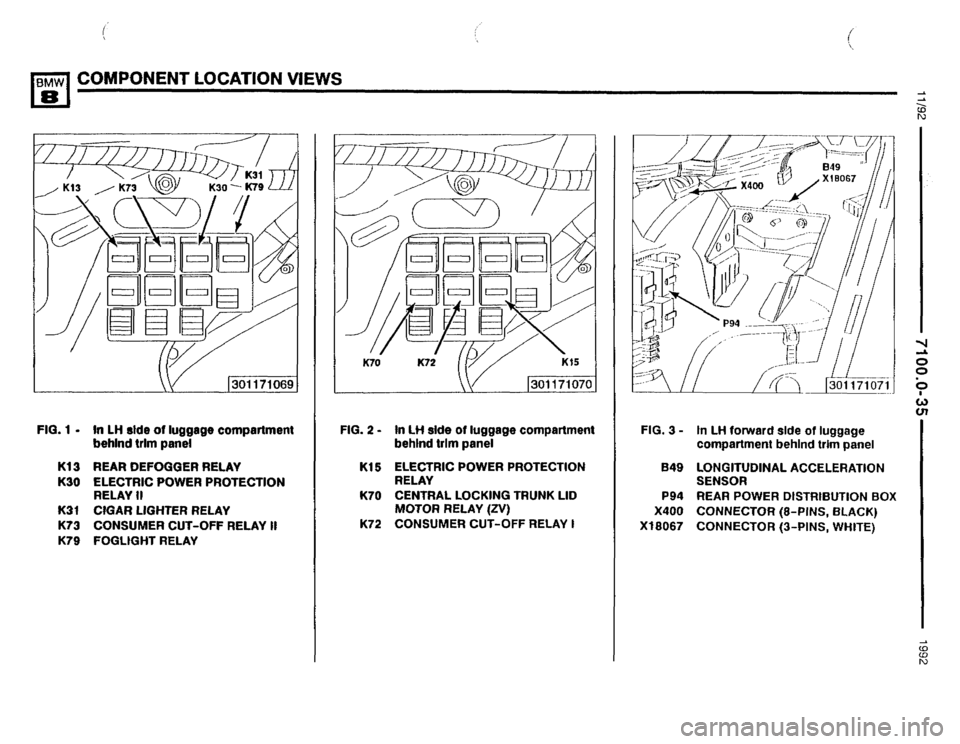 BMW 850i 1992 E31 Electrical Troubleshooting Manual 