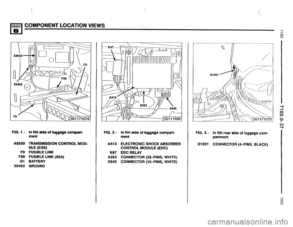 BMW 850i 1992 E31 Electrical Troubleshooting Manual 