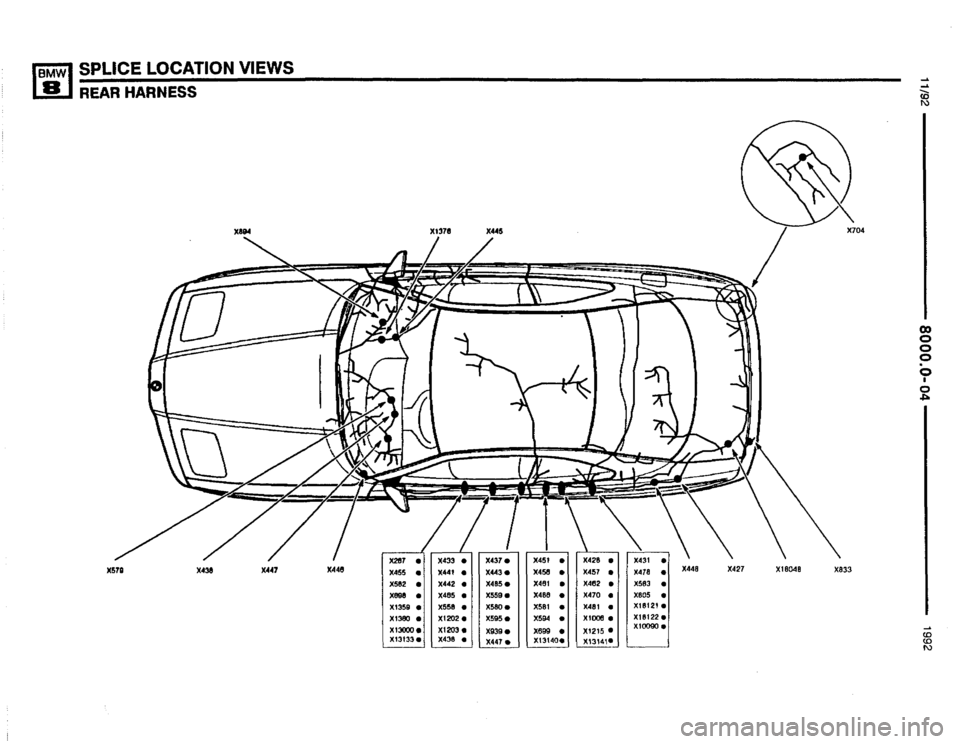 BMW 850i 1992 E31 Electrical Troubleshooting Manual 