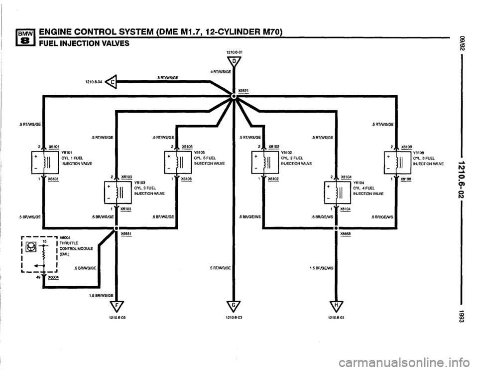 BMW 850i 1993 E31 Electrical Troubleshooting Manual 