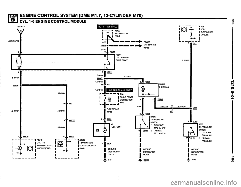 BMW 850i 1993 E31 Electrical Troubleshooting Manual 