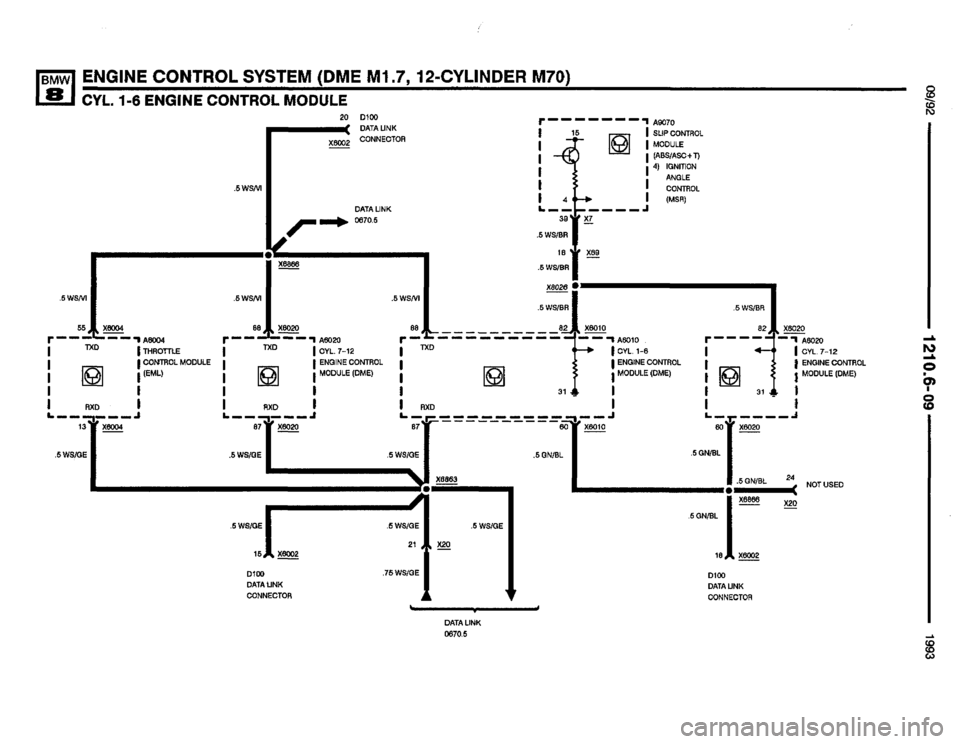BMW 850i 1993 E31 Electrical Troubleshooting Manual 