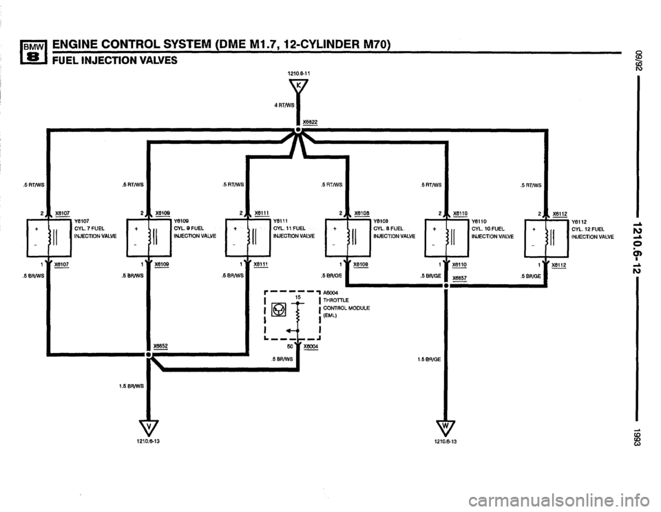 BMW 850i 1993 E31 Electrical Troubleshooting Manual 