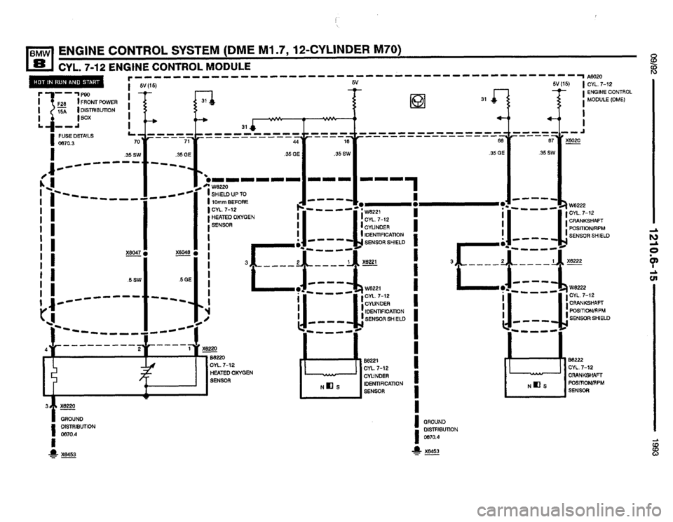BMW 850i 1993 E31 Electrical Troubleshooting Manual 
