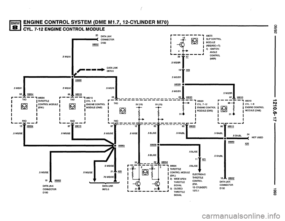 BMW 850i 1993 E31 Electrical Troubleshooting Manual 