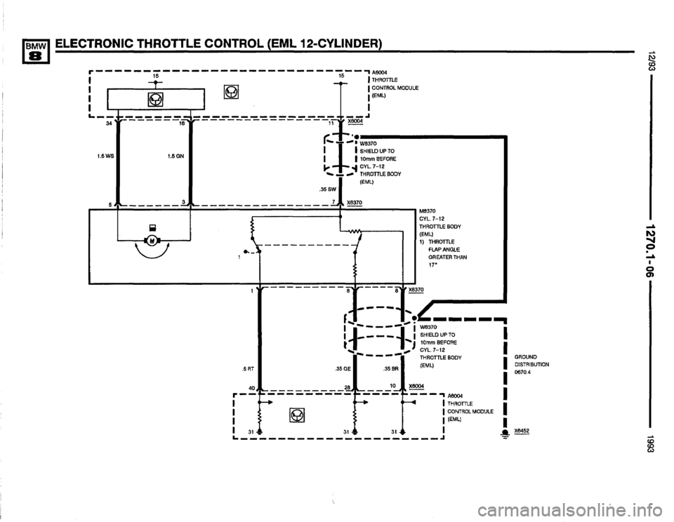 BMW 850i 1993 E31 Electrical Troubleshooting Manual 