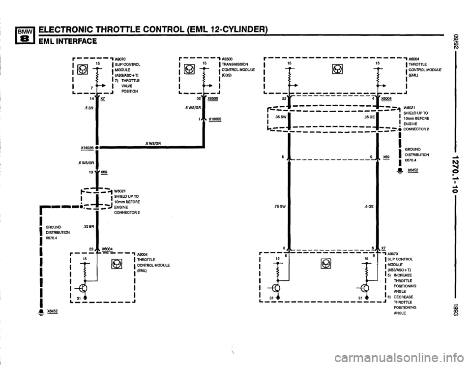 BMW 850i 1993 E31 Electrical Troubleshooting Manual 