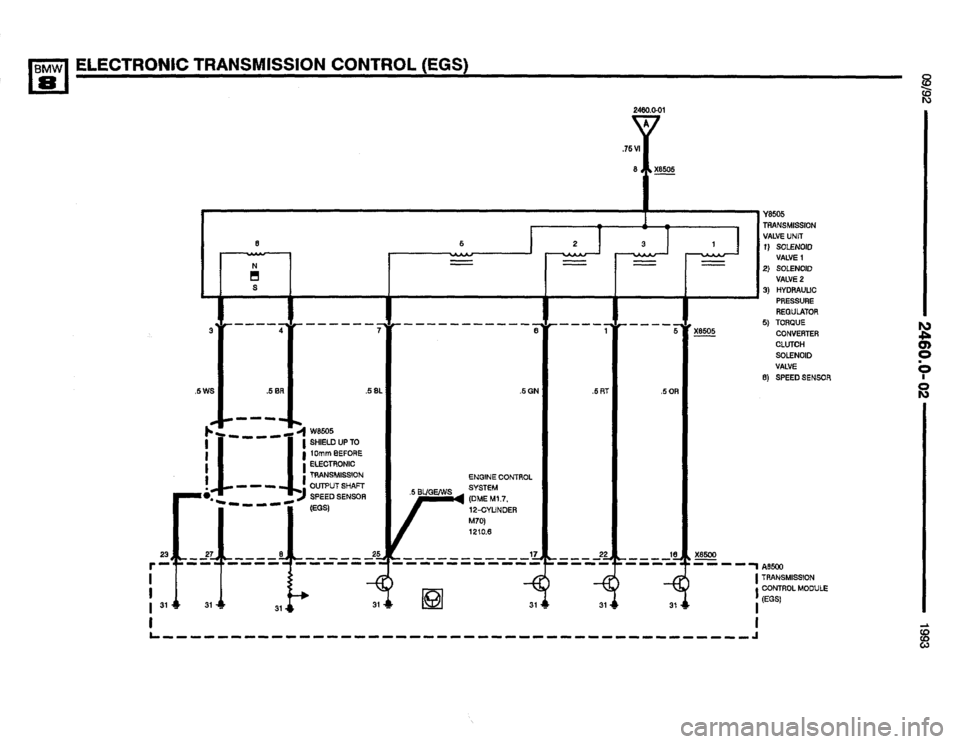BMW 850i 1993 E31 Electrical Troubleshooting Manual 