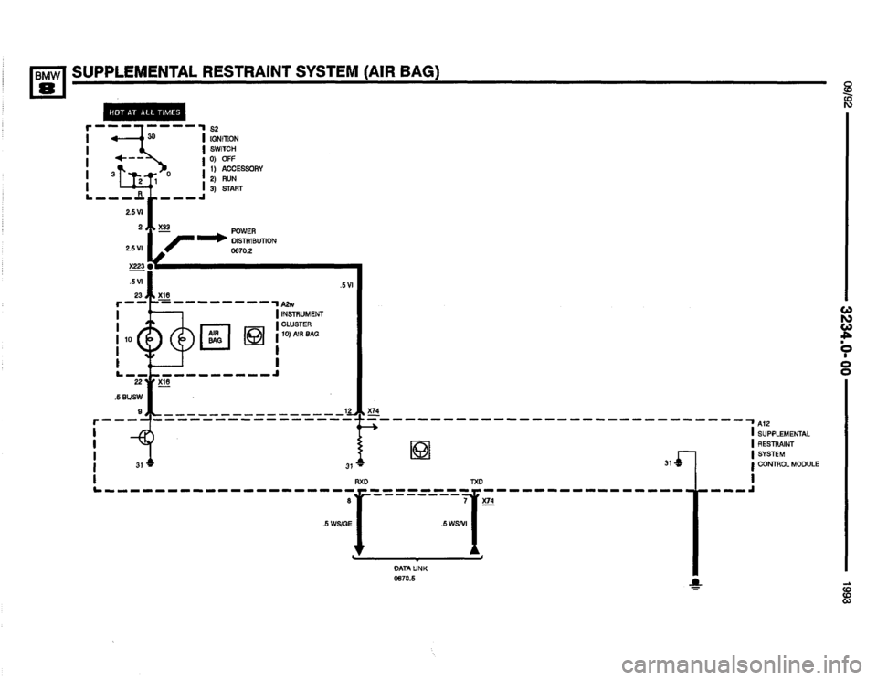 BMW 850i 1993 E31 Electrical Troubleshooting Manual 