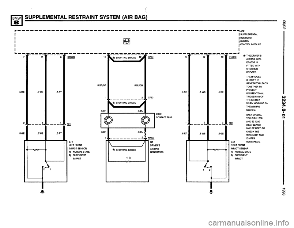BMW 850i 1993 E31 Electrical Troubleshooting Manual 