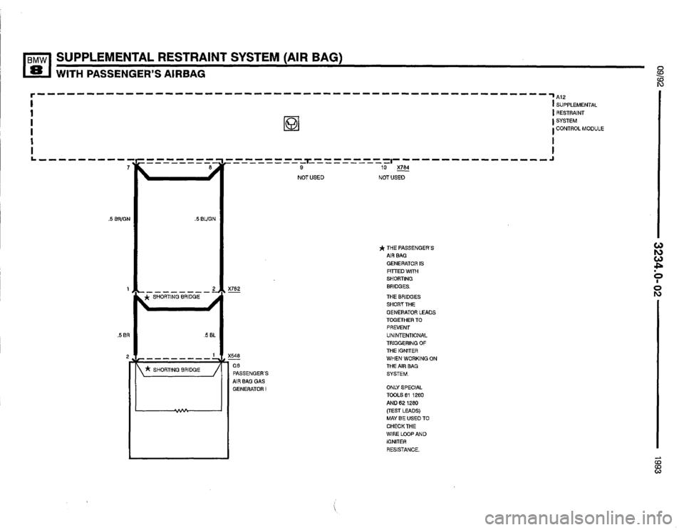 BMW 850i 1993 E31 Electrical Troubleshooting Manual 