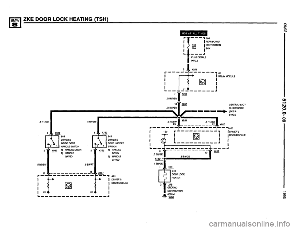 BMW 850i 1993 E31 Electrical Troubleshooting Manual 