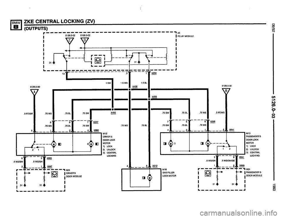 BMW 850i 1993 E31 Electrical Troubleshooting Manual 