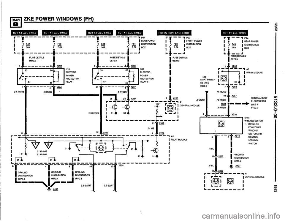 BMW 850i 1993 E31 Electrical Troubleshooting Manual 
