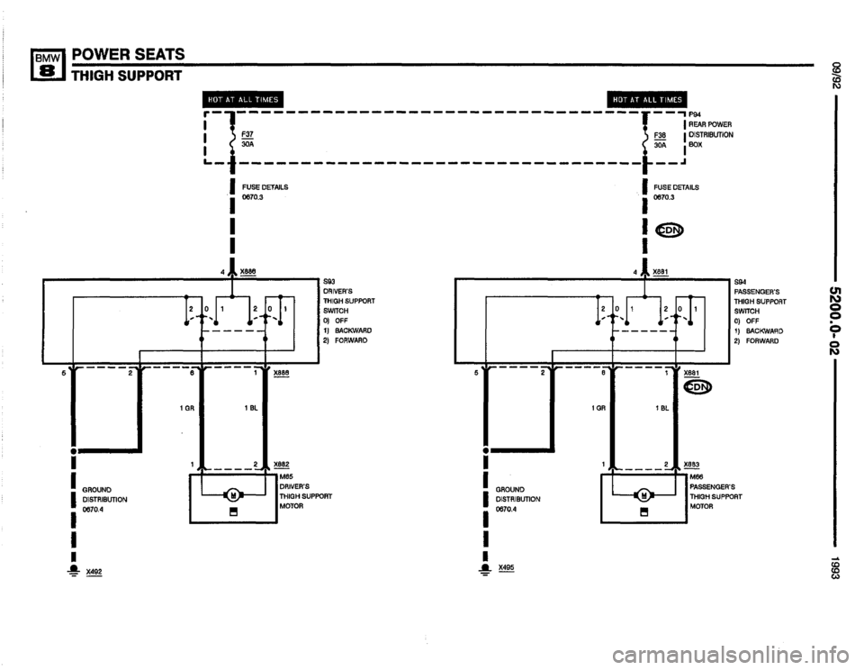 BMW 850i 1993 E31 Electrical Troubleshooting Manual 