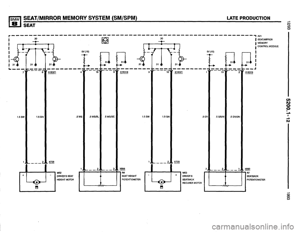 BMW 850i 1993 E31 Electrical Troubleshooting Manual 