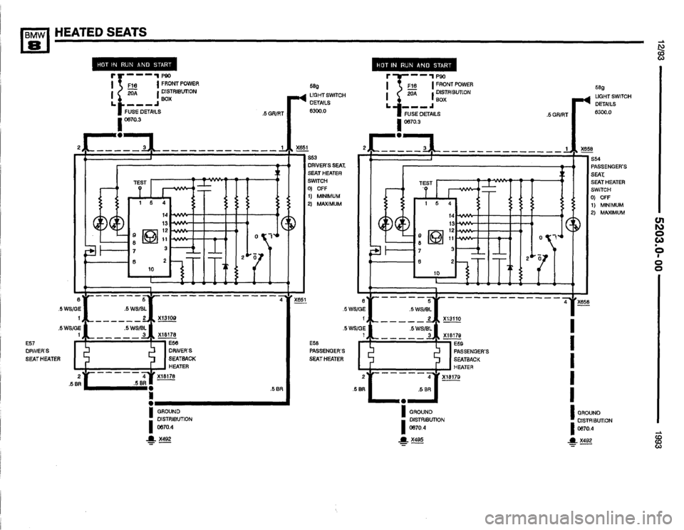 BMW 850i 1993 E31 Electrical Troubleshooting Manual 