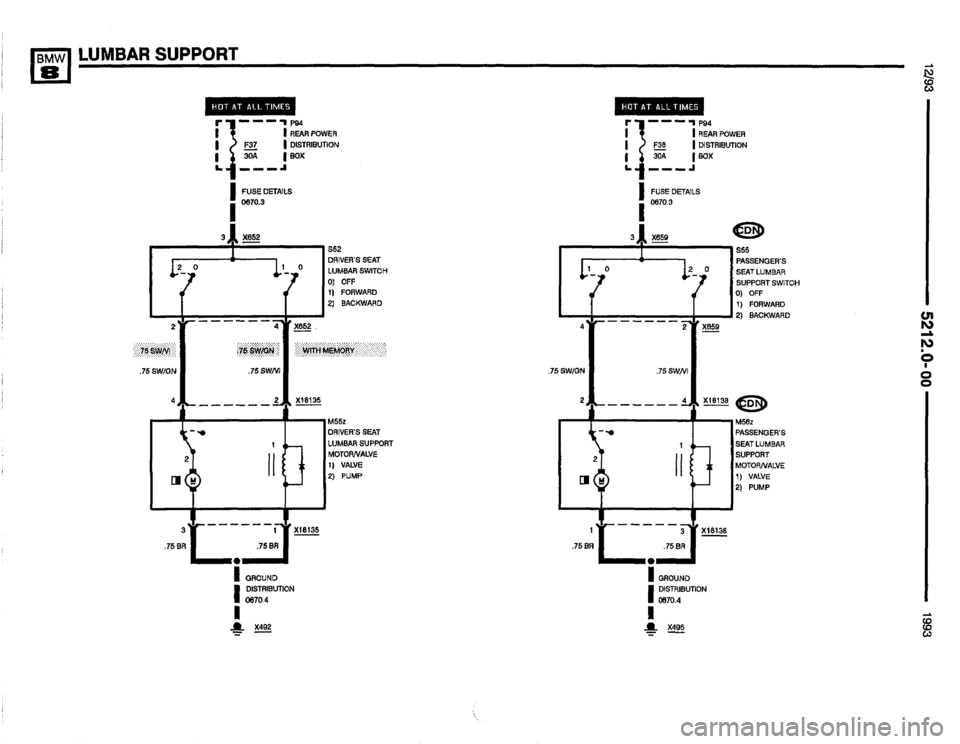 BMW 850i 1993 E31 Electrical Troubleshooting Manual 