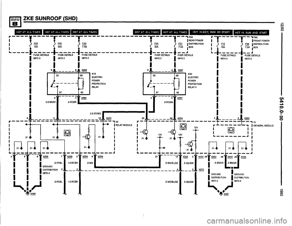 BMW 850i 1993 E31 Electrical Troubleshooting Manual 