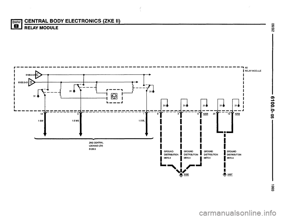 BMW 850i 1993 E31 Electrical Troubleshooting Manual 